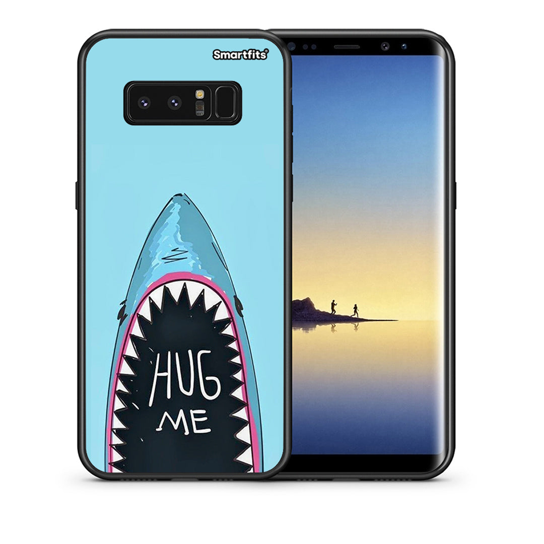 Θήκη Samsung Note 8 Hug Me από τη Smartfits με σχέδιο στο πίσω μέρος και μαύρο περίβλημα | Samsung Note 8 Hug Me case with colorful back and black bezels