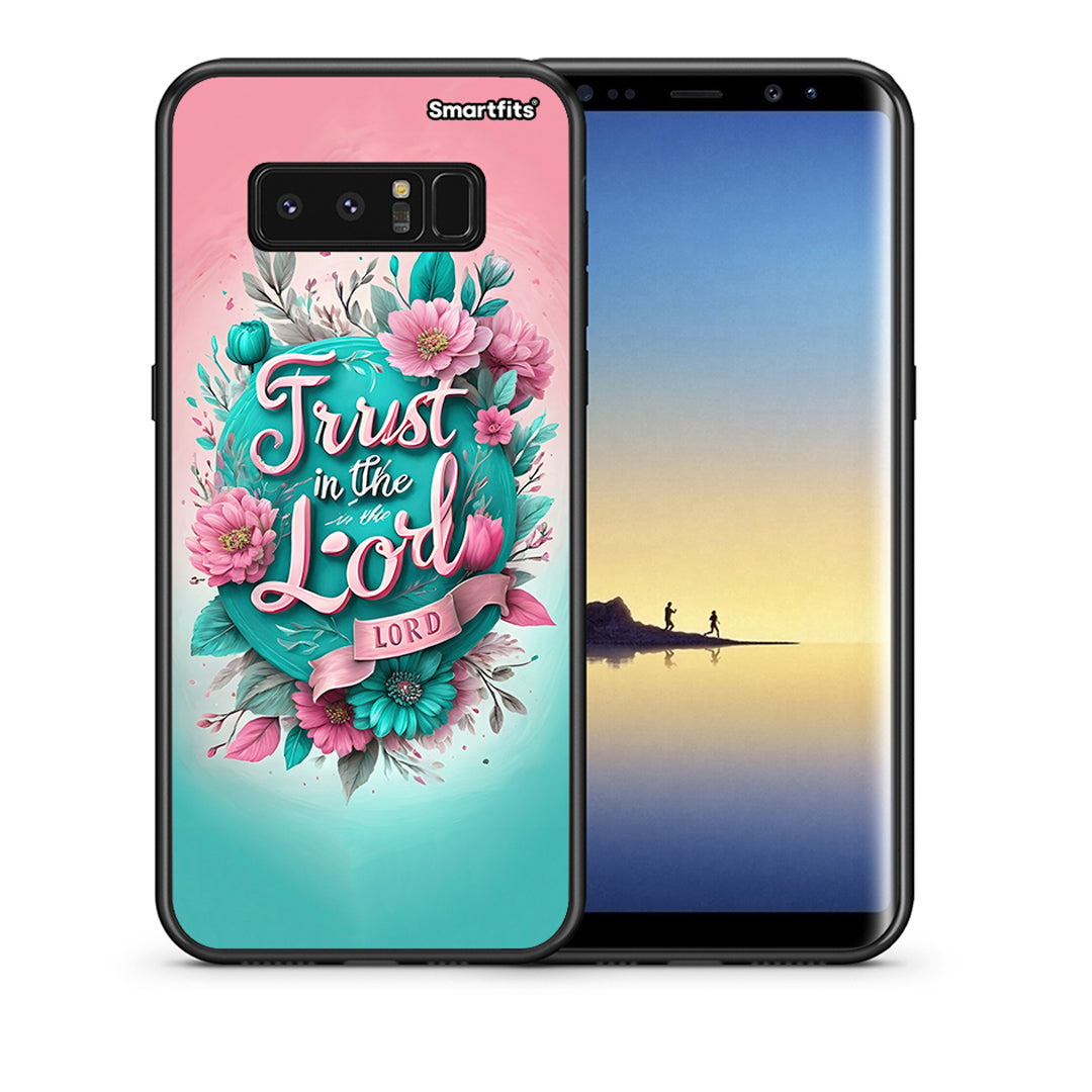 Θήκη Samsung Note 8 Lord Trust από τη Smartfits με σχέδιο στο πίσω μέρος και μαύρο περίβλημα | Samsung Note 8 Lord Trust case with colorful back and black bezels