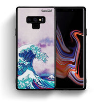 Thumbnail for Θήκη Samsung Note 9 Blue Waves από τη Smartfits με σχέδιο στο πίσω μέρος και μαύρο περίβλημα | Samsung Note 9 Blue Waves case with colorful back and black bezels