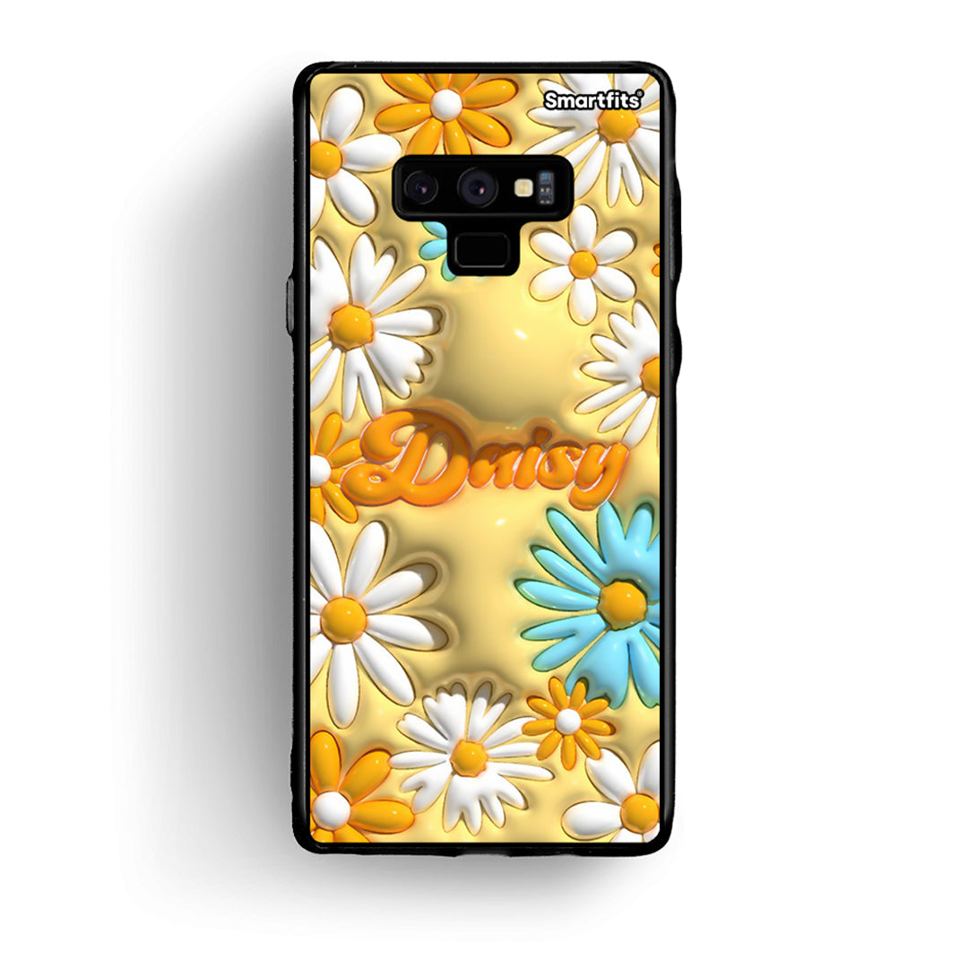 samsung note 9 Bubble Daisies θήκη από τη Smartfits με σχέδιο στο πίσω μέρος και μαύρο περίβλημα | Smartphone case with colorful back and black bezels by Smartfits