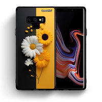 Thumbnail for Θήκη Samsung Note 9 Yellow Daisies από τη Smartfits με σχέδιο στο πίσω μέρος και μαύρο περίβλημα | Samsung Note 9 Yellow Daisies case with colorful back and black bezels