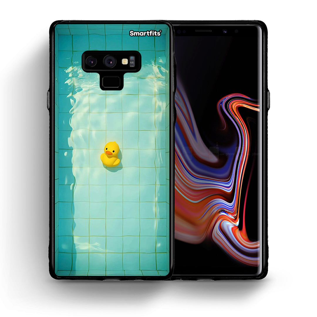 Θήκη Samsung Note 9 Yellow Duck από τη Smartfits με σχέδιο στο πίσω μέρος και μαύρο περίβλημα | Samsung Note 9 Yellow Duck case with colorful back and black bezels