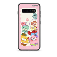 Thumbnail for samsung s10 plus Cute Companion θήκη από τη Smartfits με σχέδιο στο πίσω μέρος και μαύρο περίβλημα | Smartphone case with colorful back and black bezels by Smartfits