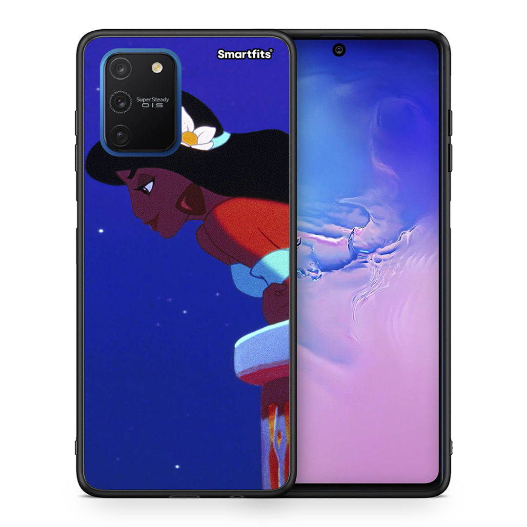 Θήκη Samsung Galaxy S10 Lite Alladin And Jasmine Love 2 από τη Smartfits με σχέδιο στο πίσω μέρος και μαύρο περίβλημα | Samsung Galaxy S10 Lite Alladin And Jasmine Love 2 case with colorful back and black bezels