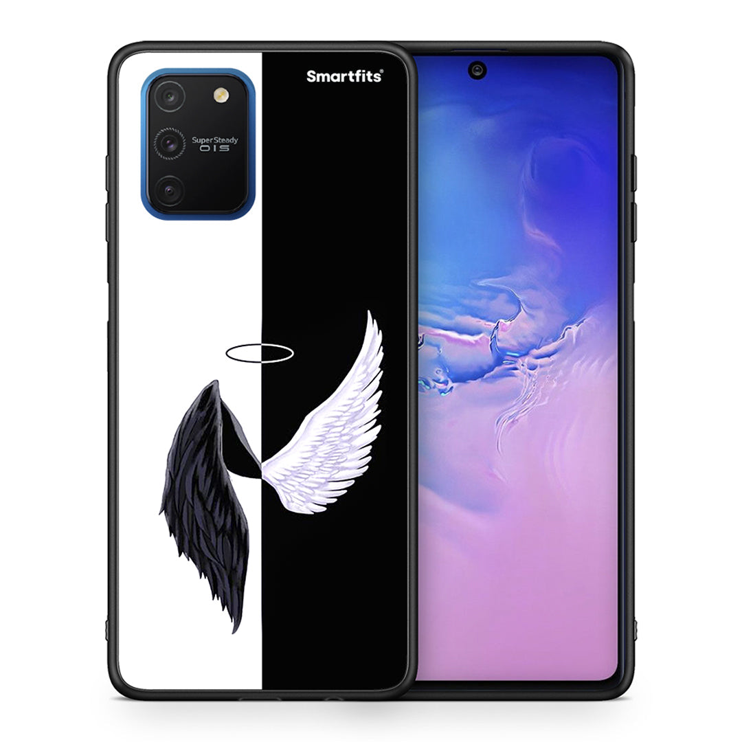 Θήκη Samsung Galaxy S10 Lite Angels Demons από τη Smartfits με σχέδιο στο πίσω μέρος και μαύρο περίβλημα | Samsung Galaxy S10 Lite Angels Demons case with colorful back and black bezels