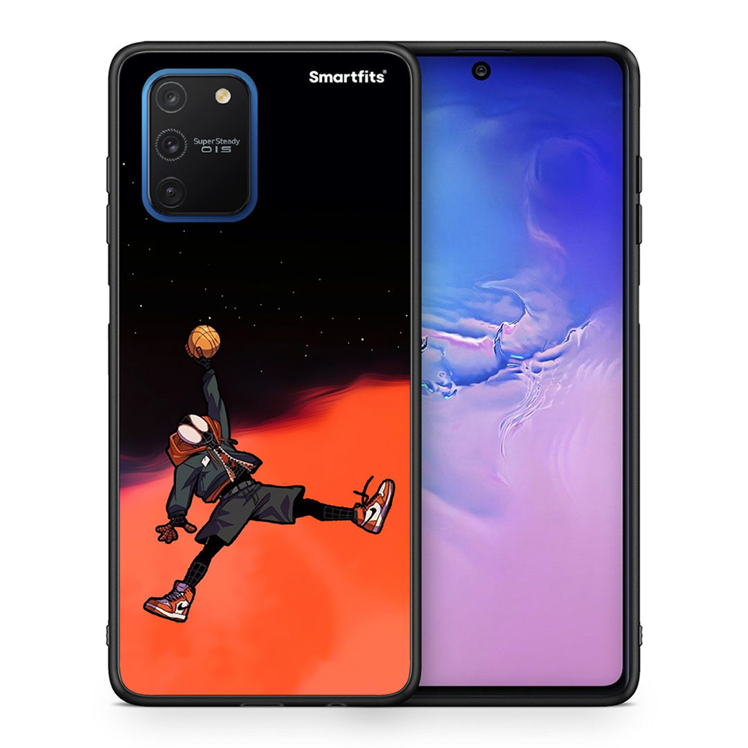 Θήκη Samsung Galaxy S10 Lite Basketball Hero από τη Smartfits με σχέδιο στο πίσω μέρος και μαύρο περίβλημα | Samsung Galaxy S10 Lite Basketball Hero case with colorful back and black bezels