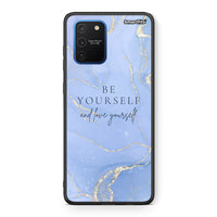 Thumbnail for Samsung Galaxy S10 Lite Be Yourself θήκη από τη Smartfits με σχέδιο στο πίσω μέρος και μαύρο περίβλημα | Smartphone case with colorful back and black bezels by Smartfits