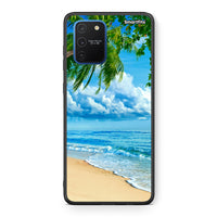 Thumbnail for Samsung Galaxy S10 Lite Beautiful Beach θήκη από τη Smartfits με σχέδιο στο πίσω μέρος και μαύρο περίβλημα | Smartphone case with colorful back and black bezels by Smartfits