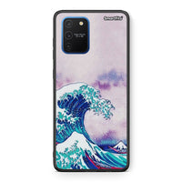 Thumbnail for Samsung Galaxy S10 Lite Blue Waves θήκη από τη Smartfits με σχέδιο στο πίσω μέρος και μαύρο περίβλημα | Smartphone case with colorful back and black bezels by Smartfits