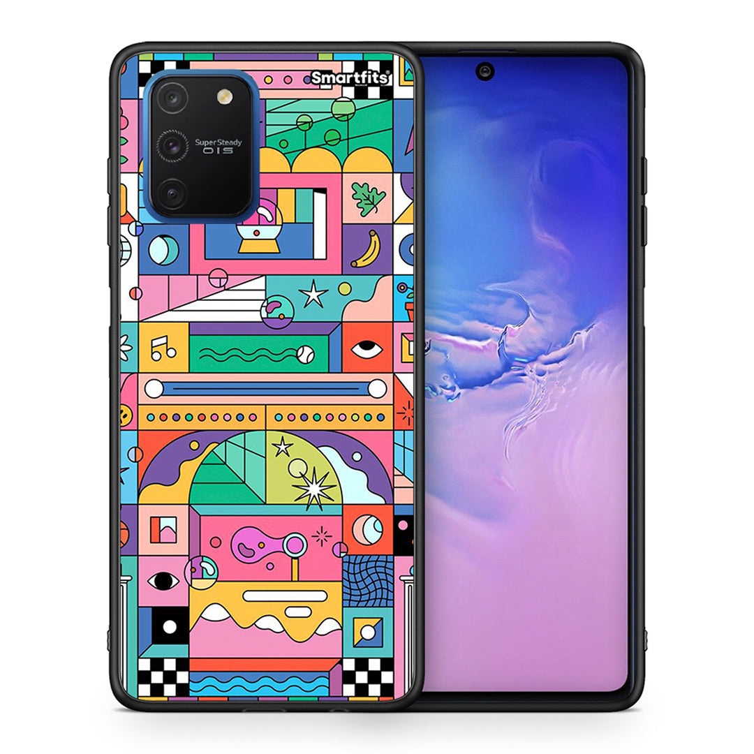 Θήκη Samsung Galaxy S10 Lite Bubbles Soap από τη Smartfits με σχέδιο στο πίσω μέρος και μαύρο περίβλημα | Samsung Galaxy S10 Lite Bubbles Soap case with colorful back and black bezels