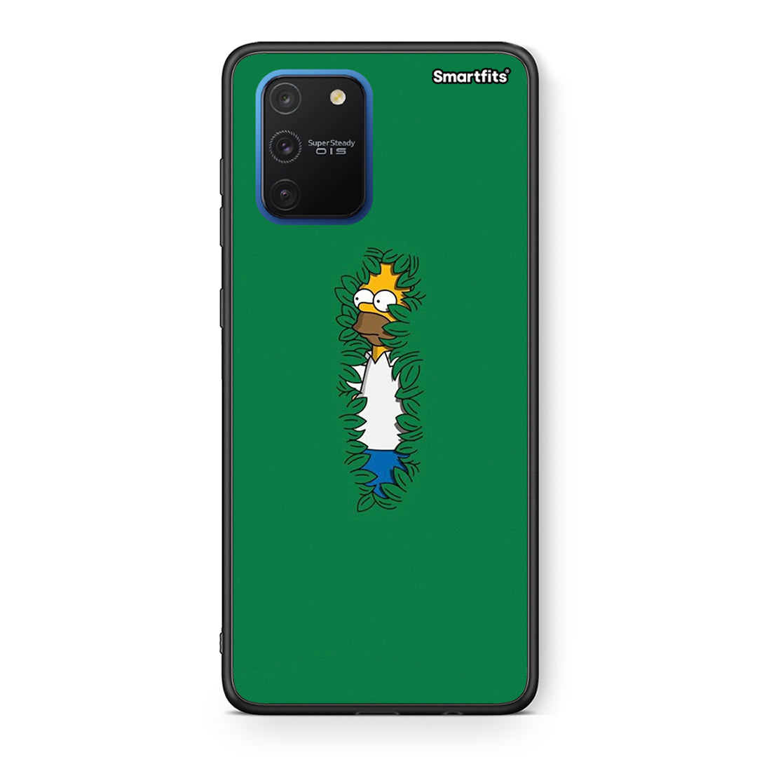 Samsung Galaxy S10 Lite Bush Man Θήκη Αγίου Βαλεντίνου από τη Smartfits με σχέδιο στο πίσω μέρος και μαύρο περίβλημα | Smartphone case with colorful back and black bezels by Smartfits