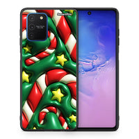 Thumbnail for Θήκη Samsung Galaxy S10 Lite Christmas Bubbles από τη Smartfits με σχέδιο στο πίσω μέρος και μαύρο περίβλημα | Samsung Galaxy S10 Lite Christmas Bubbles case with colorful back and black bezels