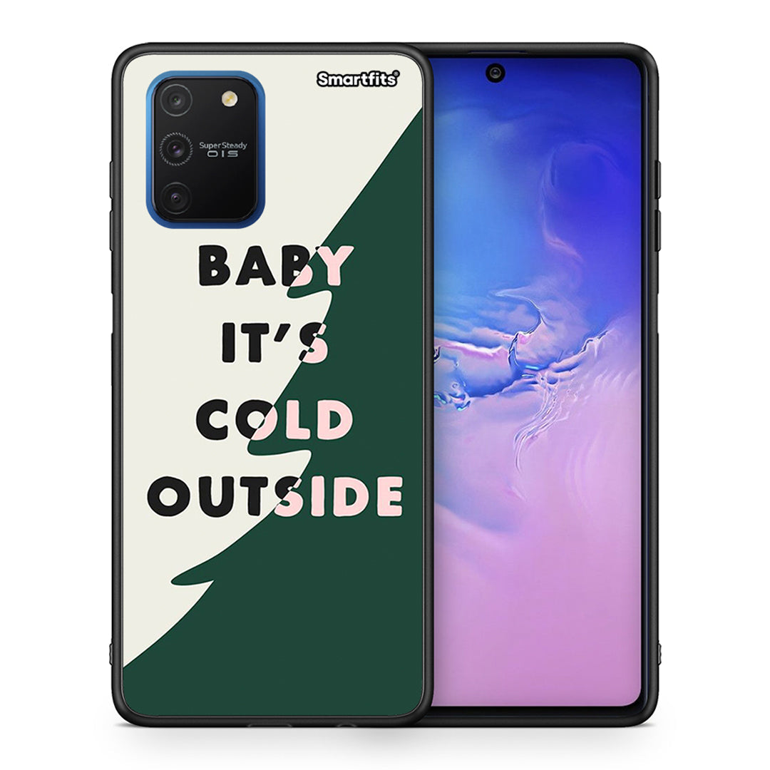 Θήκη Samsung Galaxy S10 Lite Cold Outside από τη Smartfits με σχέδιο στο πίσω μέρος και μαύρο περίβλημα | Samsung Galaxy S10 Lite Cold Outside case with colorful back and black bezels