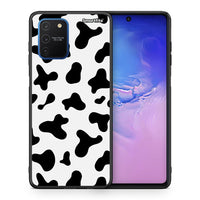 Thumbnail for Θήκη Samsung Galaxy S10 Lite Cow Print από τη Smartfits με σχέδιο στο πίσω μέρος και μαύρο περίβλημα | Samsung Galaxy S10 Lite Cow Print case with colorful back and black bezels