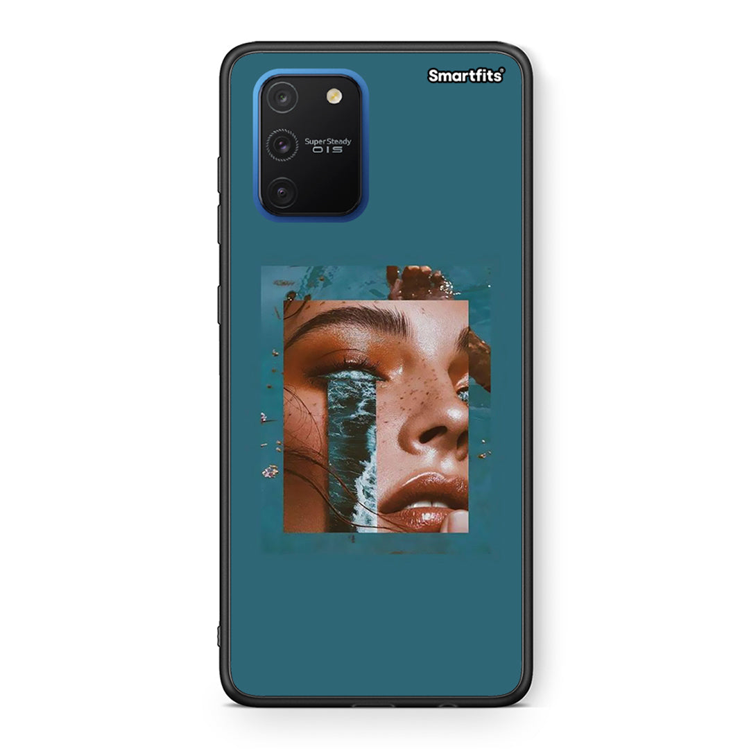 Samsung Galaxy S10 Lite Cry An Ocean θήκη από τη Smartfits με σχέδιο στο πίσω μέρος και μαύρο περίβλημα | Smartphone case with colorful back and black bezels by Smartfits