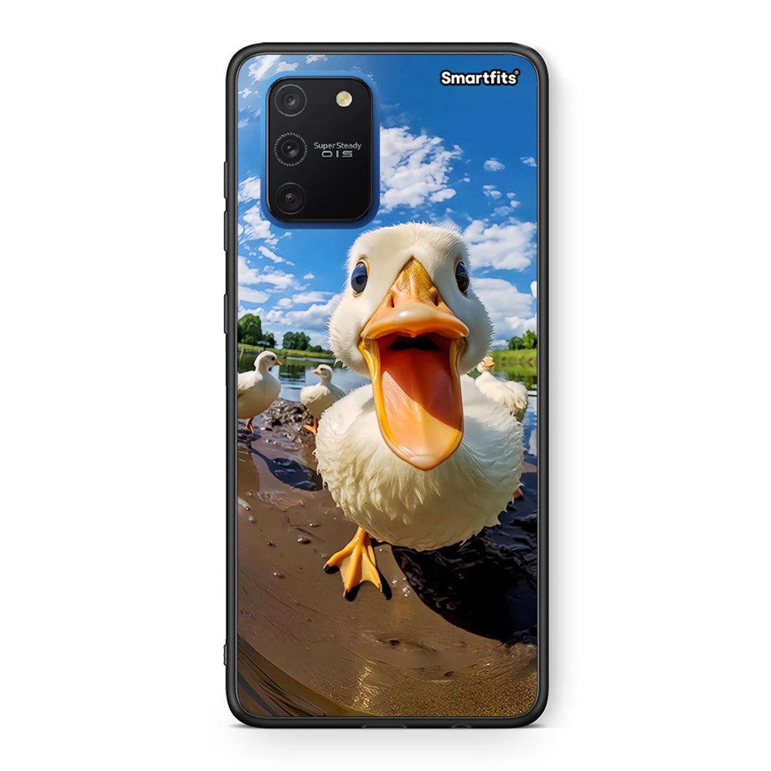 Samsung Galaxy S10 Lite Duck Face θήκη από τη Smartfits με σχέδιο στο πίσω μέρος και μαύρο περίβλημα | Smartphone case with colorful back and black bezels by Smartfits