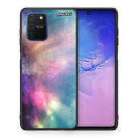 Thumbnail for Θήκη Samsung Galaxy S10 Lite Rainbow Galaxy από τη Smartfits με σχέδιο στο πίσω μέρος και μαύρο περίβλημα | Samsung Galaxy S10 Lite Rainbow Galaxy case with colorful back and black bezels