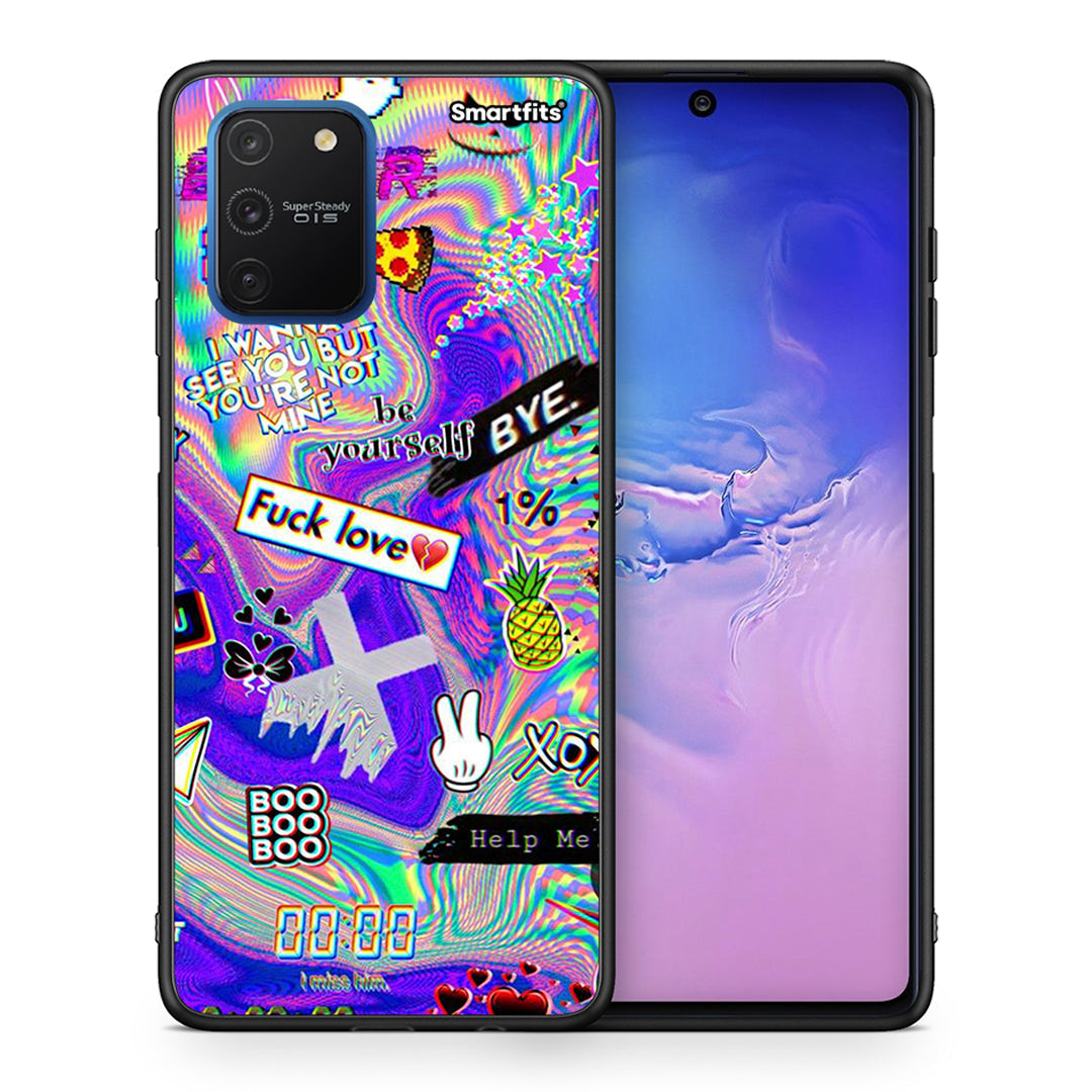 Θήκη Samsung Galaxy S10 Lite Game Over από τη Smartfits με σχέδιο στο πίσω μέρος και μαύρο περίβλημα | Samsung Galaxy S10 Lite Game Over case with colorful back and black bezels