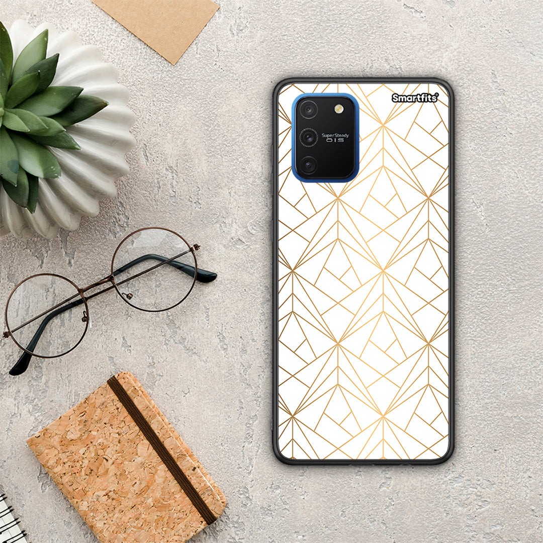 Geometric Luxury White - Samsung Galaxy S10 Lite θήκη