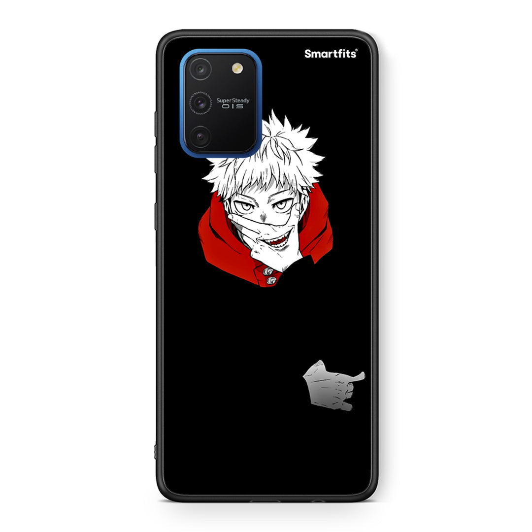 Samsung Galaxy S10 Lite Itadori Anime θήκη από τη Smartfits με σχέδιο στο πίσω μέρος και μαύρο περίβλημα | Smartphone case with colorful back and black bezels by Smartfits