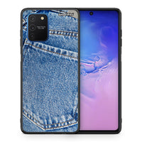 Thumbnail for Θήκη Samsung Galaxy S10 Lite Jeans Pocket από τη Smartfits με σχέδιο στο πίσω μέρος και μαύρο περίβλημα | Samsung Galaxy S10 Lite Jeans Pocket case with colorful back and black bezels