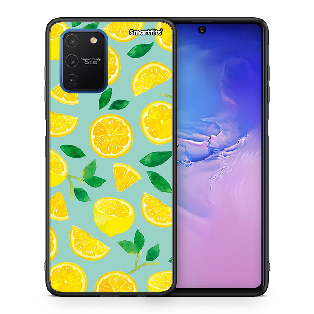 Θήκη Samsung Galaxy S10 Lite Lemons από τη Smartfits με σχέδιο στο πίσω μέρος και μαύρο περίβλημα | Samsung Galaxy S10 Lite Lemons case with colorful back and black bezels