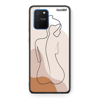 Thumbnail for Samsung Galaxy S10 Lite LineArt Woman θήκη από τη Smartfits με σχέδιο στο πίσω μέρος και μαύρο περίβλημα | Smartphone case with colorful back and black bezels by Smartfits