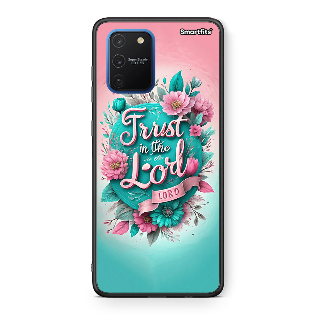 Samsung Galaxy S10 Lite Lord Trust θήκη από τη Smartfits με σχέδιο στο πίσω μέρος και μαύρο περίβλημα | Smartphone case with colorful back and black bezels by Smartfits