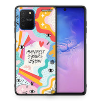 Thumbnail for Θήκη Samsung Galaxy S10 Lite Manifest Your Vision από τη Smartfits με σχέδιο στο πίσω μέρος και μαύρο περίβλημα | Samsung Galaxy S10 Lite Manifest Your Vision case with colorful back and black bezels