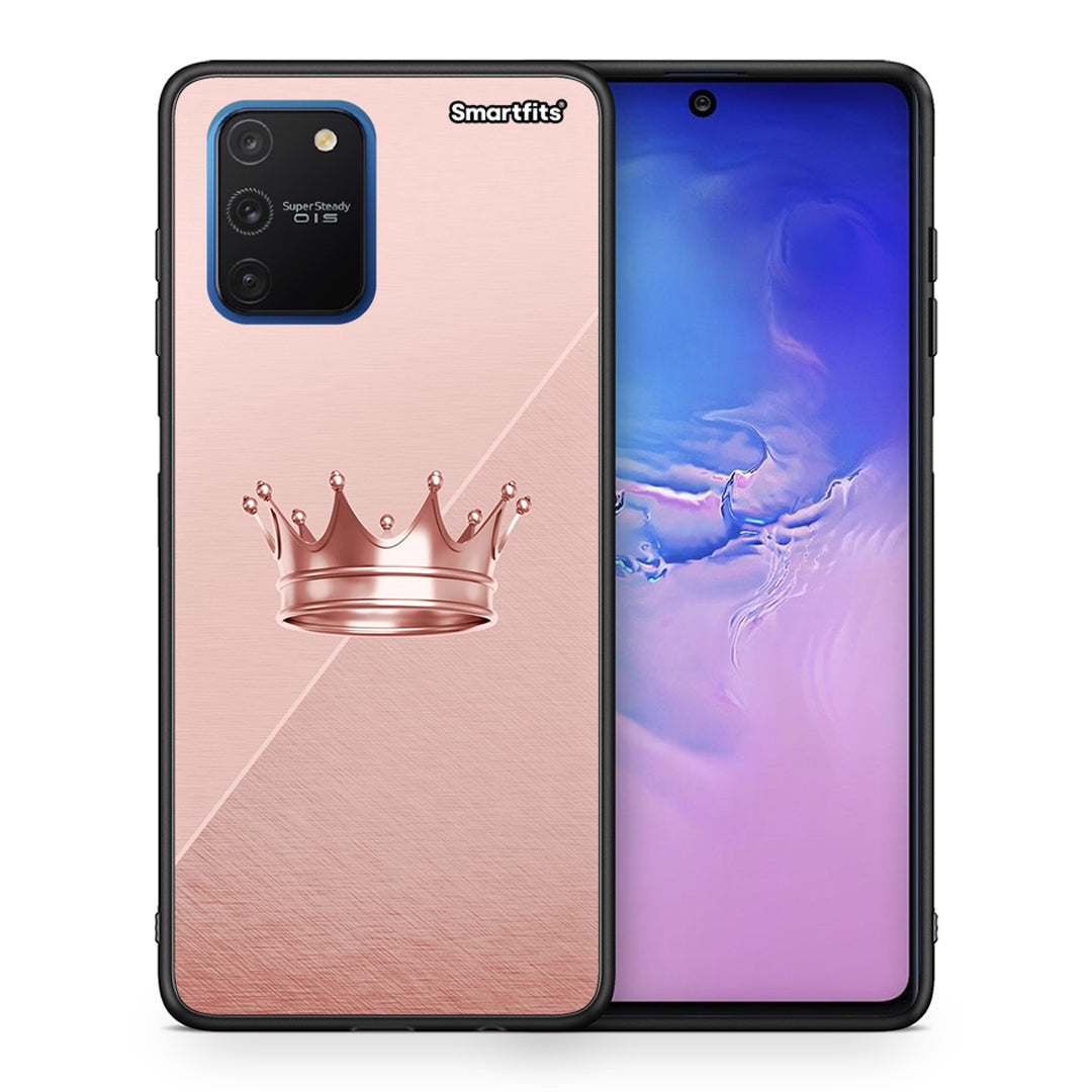 Θήκη Samsung Galaxy S10 Lite Crown Minimal από τη Smartfits με σχέδιο στο πίσω μέρος και μαύρο περίβλημα | Samsung Galaxy S10 Lite Crown Minimal case with colorful back and black bezels