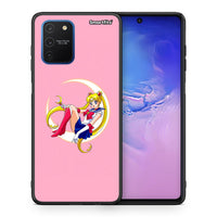 Thumbnail for Θήκη Samsung Galaxy S10 Lite Moon Girl από τη Smartfits με σχέδιο στο πίσω μέρος και μαύρο περίβλημα | Samsung Galaxy S10 Lite Moon Girl case with colorful back and black bezels