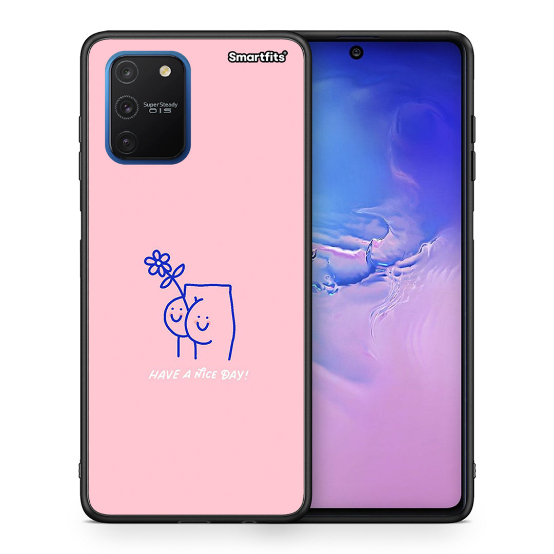 Θήκη Samsung Galaxy S10 Lite Nice Day από τη Smartfits με σχέδιο στο πίσω μέρος και μαύρο περίβλημα | Samsung Galaxy S10 Lite Nice Day case with colorful back and black bezels