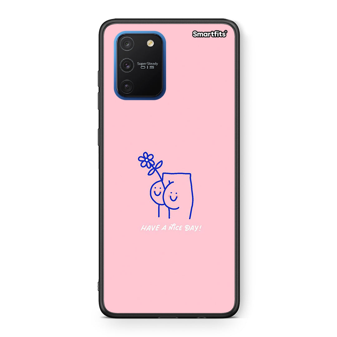 Samsung Galaxy S10 Lite Nice Day θήκη από τη Smartfits με σχέδιο στο πίσω μέρος και μαύρο περίβλημα | Smartphone case with colorful back and black bezels by Smartfits