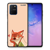 Thumbnail for Θήκη Samsung Galaxy S10 Lite Nick Wilde And Judy Hopps Love 1 από τη Smartfits με σχέδιο στο πίσω μέρος και μαύρο περίβλημα | Samsung Galaxy S10 Lite Nick Wilde And Judy Hopps Love 1 case with colorful back and black bezels