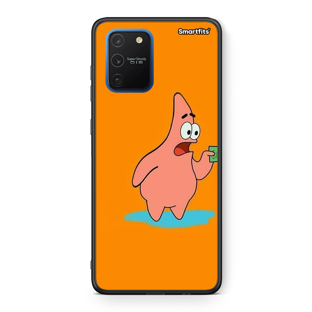 Samsung Galaxy S10 Lite No Money 1 Θήκη Αγίου Βαλεντίνου από τη Smartfits με σχέδιο στο πίσω μέρος και μαύρο περίβλημα | Smartphone case with colorful back and black bezels by Smartfits