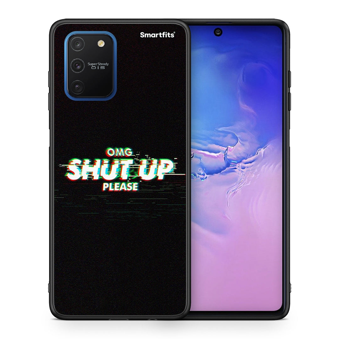 Θήκη Samsung Galaxy S10 Lite OMG ShutUp από τη Smartfits με σχέδιο στο πίσω μέρος και μαύρο περίβλημα | Samsung Galaxy S10 Lite OMG ShutUp case with colorful back and black bezels