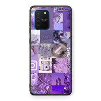 Thumbnail for Samsung Galaxy S10 Lite Purple Aesthetic Collage θήκη από τη Smartfits με σχέδιο στο πίσω μέρος και μαύρο περίβλημα | Smartphone case with colorful back and black bezels by Smartfits