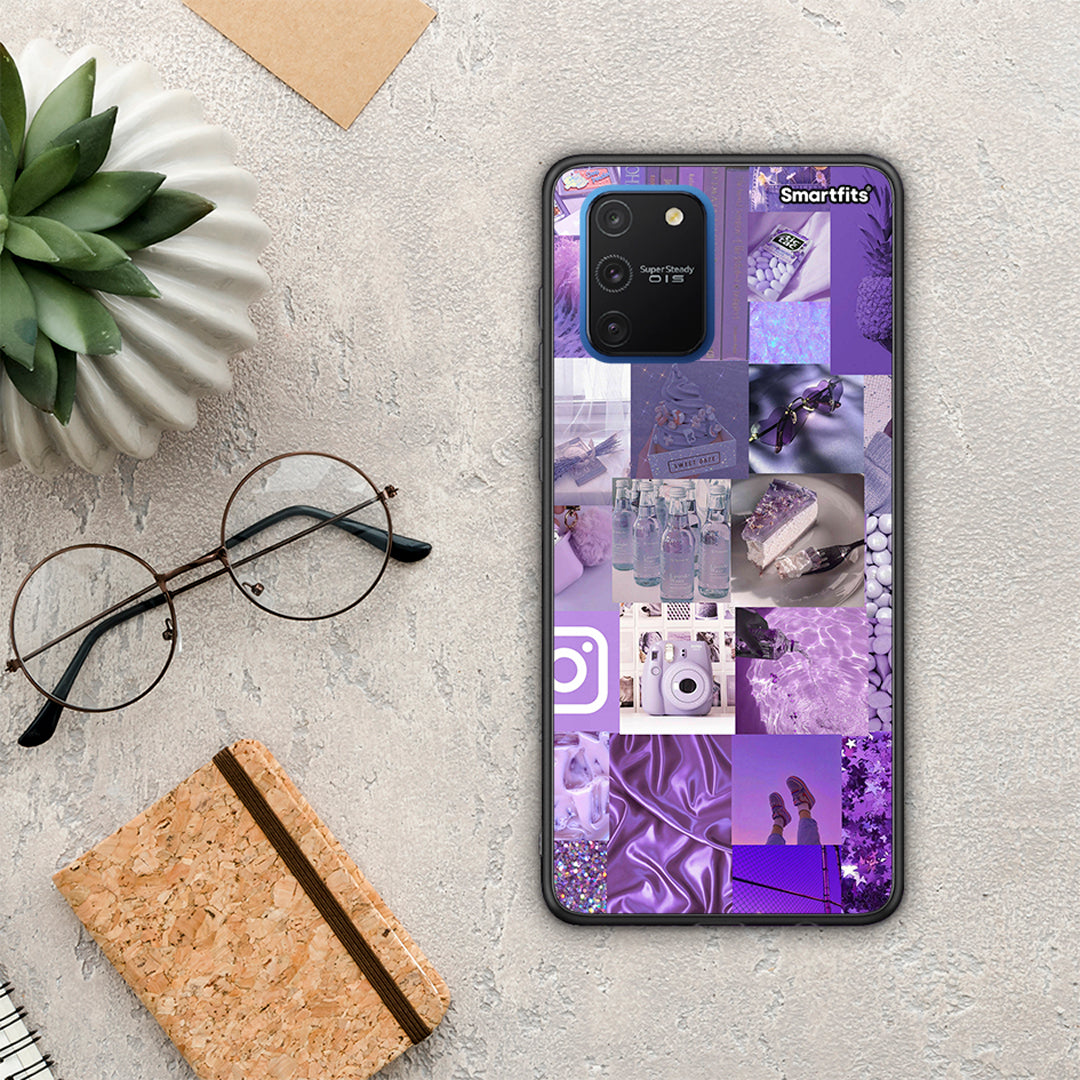 Purple Aesthetic Collage - Samsung Galaxy S10 Lite θήκη