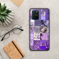 Thumbnail for Purple Aesthetic Collage - Samsung Galaxy S10 Lite θήκη