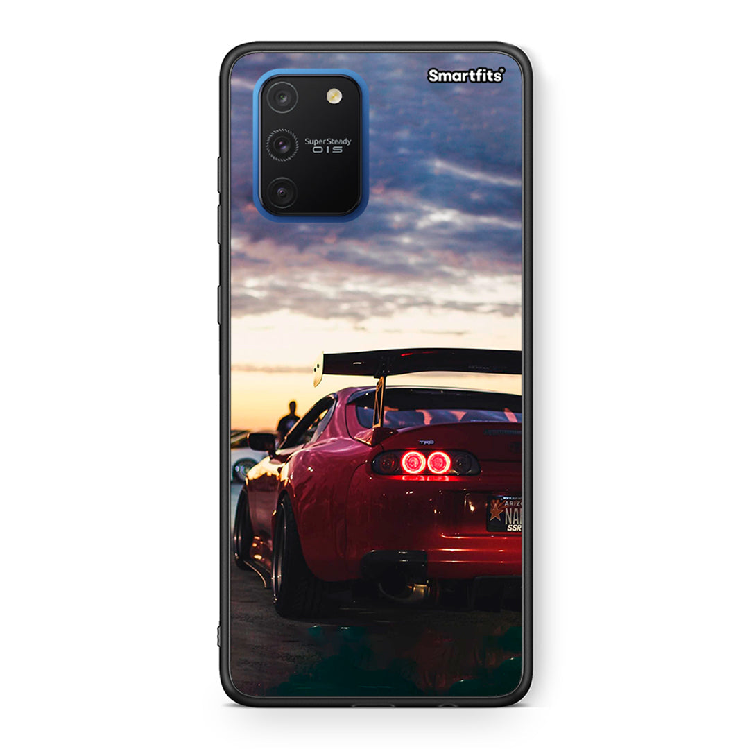 Samsung Galaxy S10 Lite Racing Supra θήκη από τη Smartfits με σχέδιο στο πίσω μέρος και μαύρο περίβλημα | Smartphone case with colorful back and black bezels by Smartfits