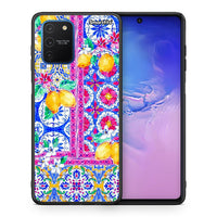 Thumbnail for Θήκη Samsung Galaxy S10 Lite Retro Spring από τη Smartfits με σχέδιο στο πίσω μέρος και μαύρο περίβλημα | Samsung Galaxy S10 Lite Retro Spring case with colorful back and black bezels