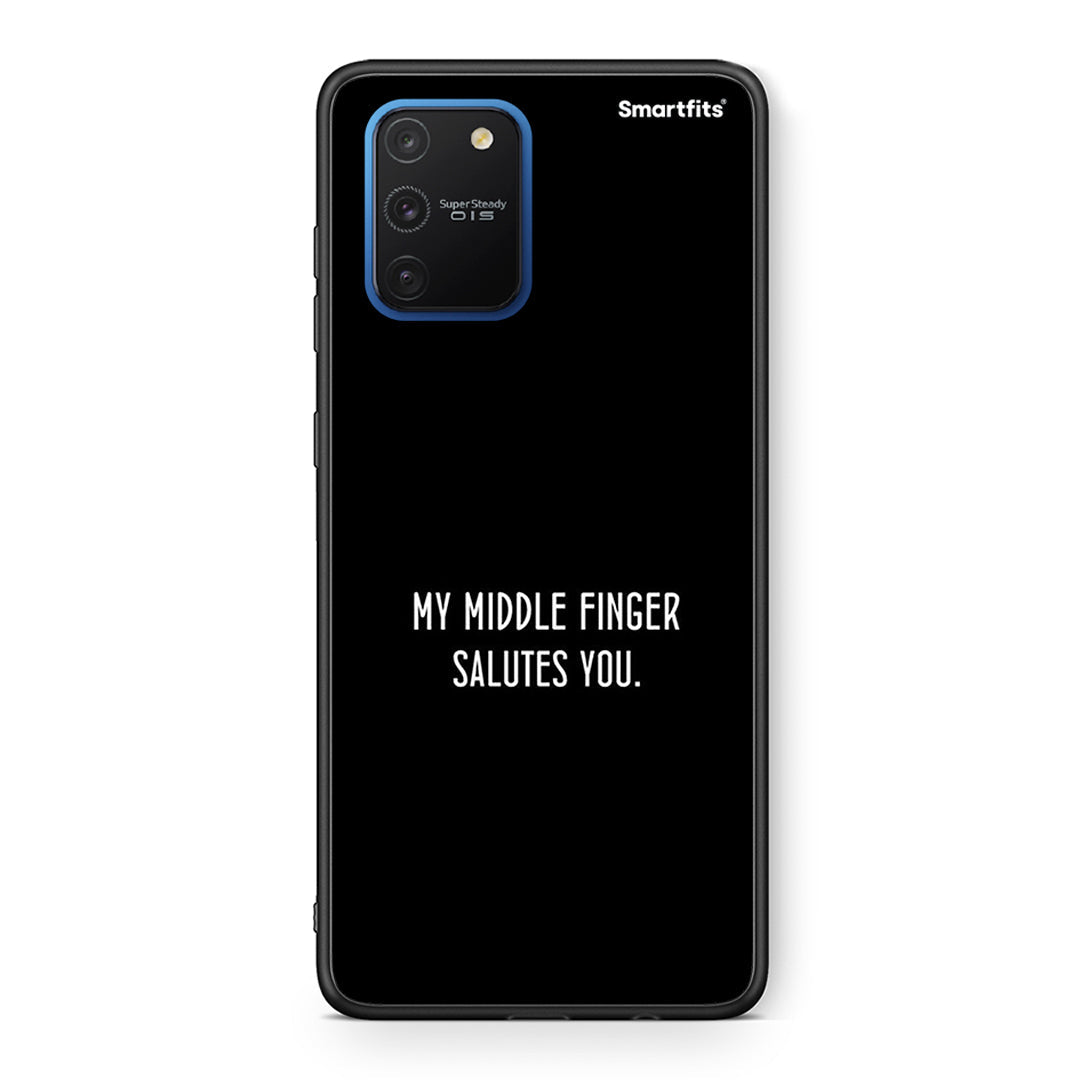 Samsung Galaxy S10 Lite Salute θήκη από τη Smartfits με σχέδιο στο πίσω μέρος και μαύρο περίβλημα | Smartphone case with colorful back and black bezels by Smartfits