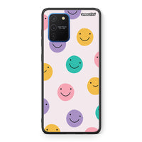 Thumbnail for Samsung Galaxy S10 Lite Smiley Faces θήκη από τη Smartfits με σχέδιο στο πίσω μέρος και μαύρο περίβλημα | Smartphone case with colorful back and black bezels by Smartfits