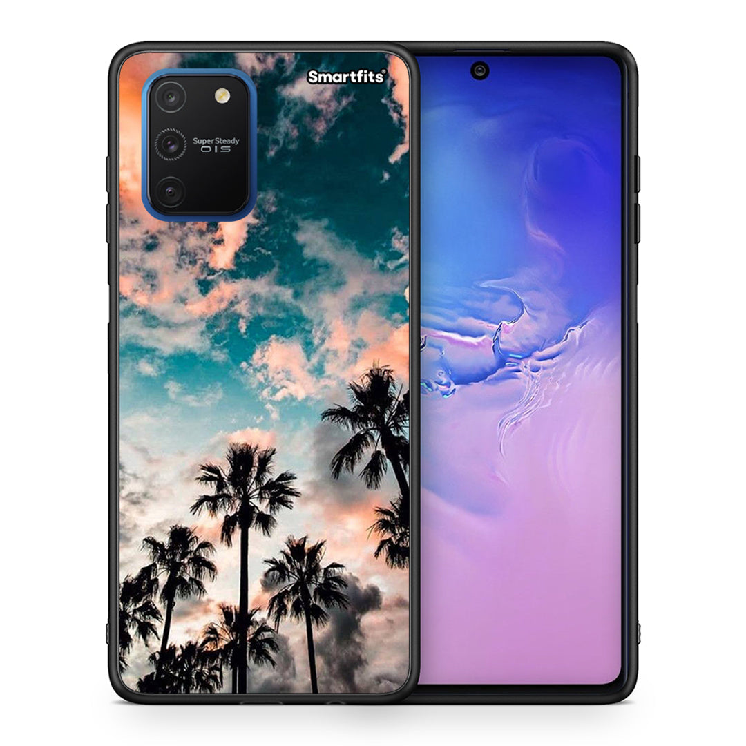 Θήκη Samsung Galaxy S10 Lite Sky Summer από τη Smartfits με σχέδιο στο πίσω μέρος και μαύρο περίβλημα | Samsung Galaxy S10 Lite Sky Summer case with colorful back and black bezels