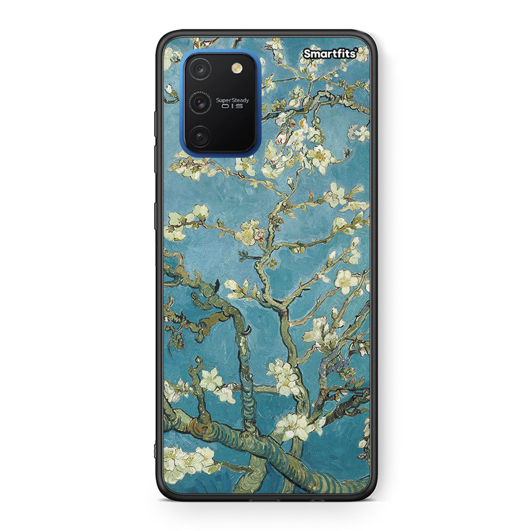 Samsung Galaxy S10 Lite White Blossoms θήκη από τη Smartfits με σχέδιο στο πίσω μέρος και μαύρο περίβλημα | Smartphone case with colorful back and black bezels by Smartfits