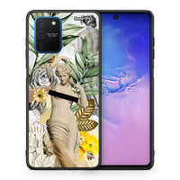 Thumbnail for Θήκη Samsung Galaxy S10 Lite Woman Statue από τη Smartfits με σχέδιο στο πίσω μέρος και μαύρο περίβλημα | Samsung Galaxy S10 Lite Woman Statue case with colorful back and black bezels