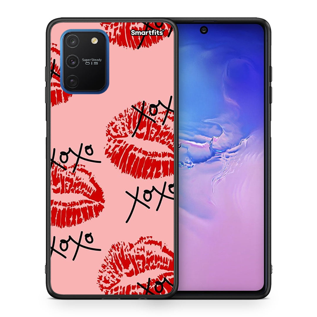 Θήκη Samsung Galaxy S10 Lite XOXO Lips από τη Smartfits με σχέδιο στο πίσω μέρος και μαύρο περίβλημα | Samsung Galaxy S10 Lite XOXO Lips case with colorful back and black bezels