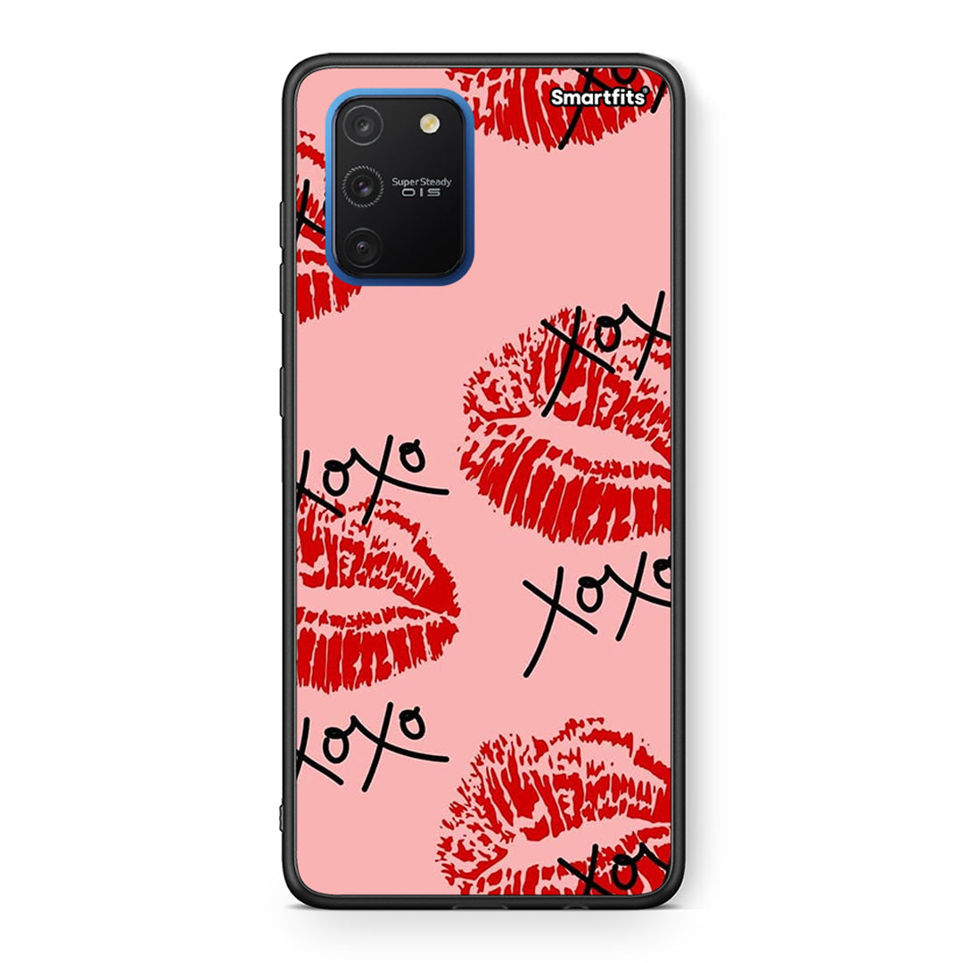 Samsung Galaxy S10 Lite XOXO Lips θήκη από τη Smartfits με σχέδιο στο πίσω μέρος και μαύρο περίβλημα | Smartphone case with colorful back and black bezels by Smartfits