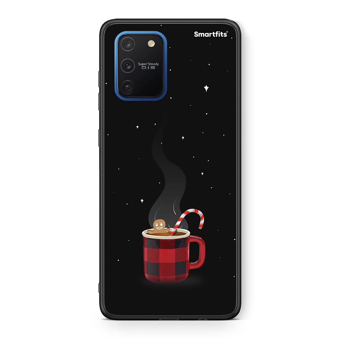 Samsung Galaxy S10 Lite Xmas Bathing θήκη από τη Smartfits με σχέδιο στο πίσω μέρος και μαύρο περίβλημα | Smartphone case with colorful back and black bezels by Smartfits