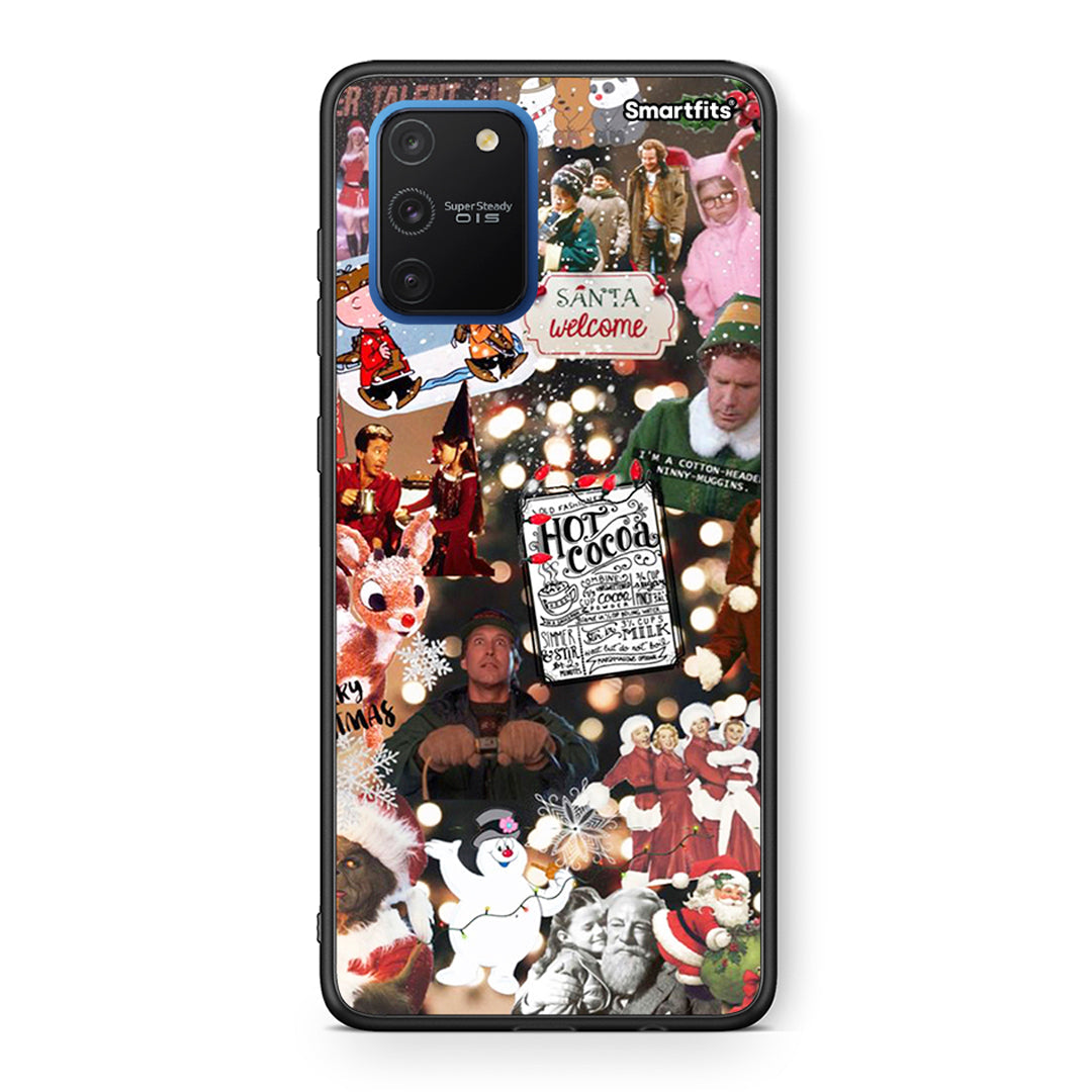 Samsung Galaxy S10 Lite Xmas Movies θήκη από τη Smartfits με σχέδιο στο πίσω μέρος και μαύρο περίβλημα | Smartphone case with colorful back and black bezels by Smartfits